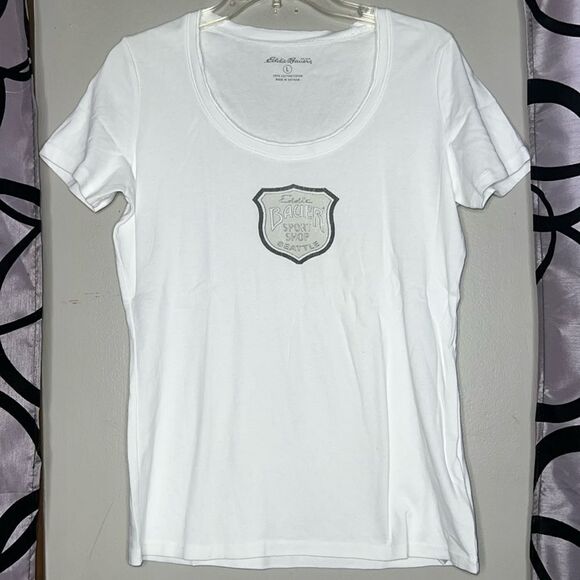 Eddie Bauer short sleeve Seattle graphic shirt, size large - Picture 1 of 6